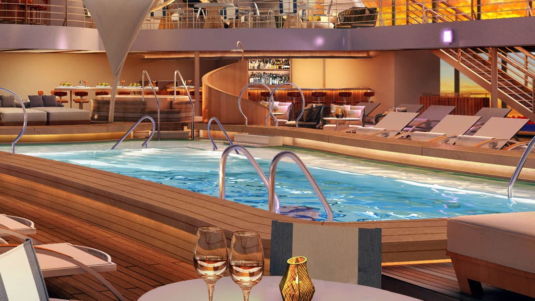 Seabourn Encore Exterior Patio Bar