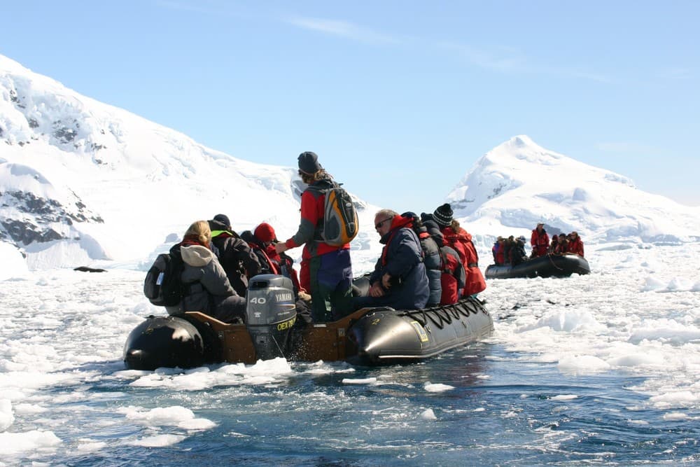 Oceanwide Expeditions Excursions Zodiac cruising in the Antarctic_Mellany van der Hulst.jpeg