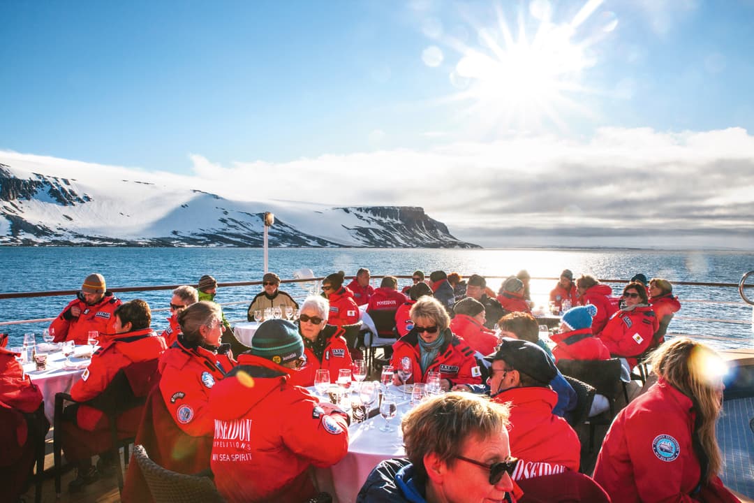Poseidon Expeditions, Sea Spirit, Outdoor Bistro, @John Bozinov