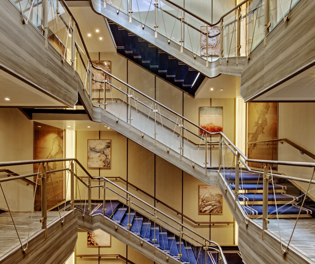 Seabourn Venture Atrium 2, Credit. Eric Laignel