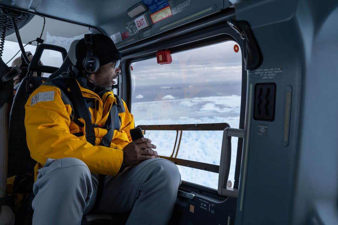Quark Expedtions, Helicopter Interior 3 ©Michelle Sole.Jpg