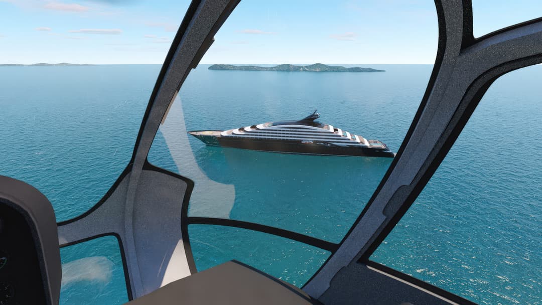 Scenic Ocean Cruises Scenic Ikon Helicopter 2 Rendering
