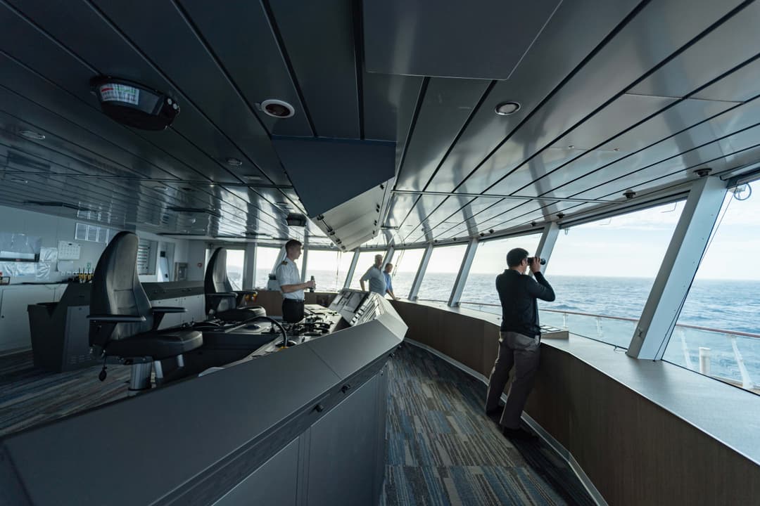 National Geographic Lindblad Expeditions Greg Mortimer Bridge ©Aurora Expeditions