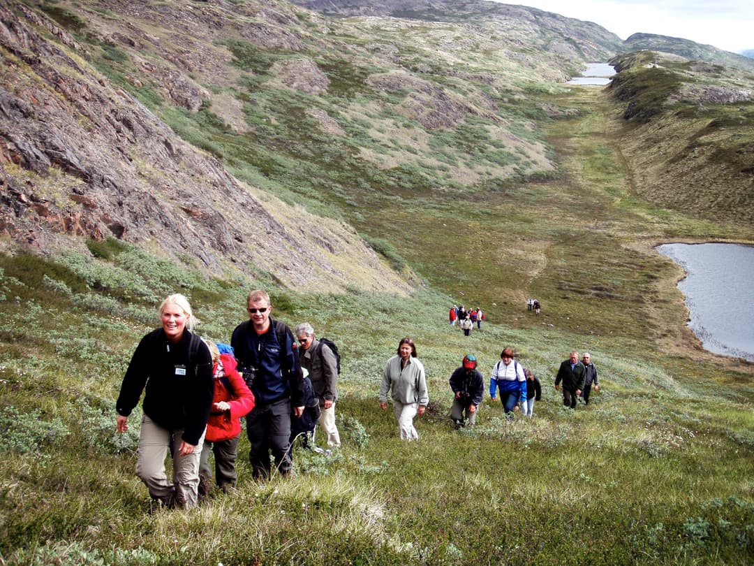 Polar Latitudes Greenland Kangerlussuaq People Hiking